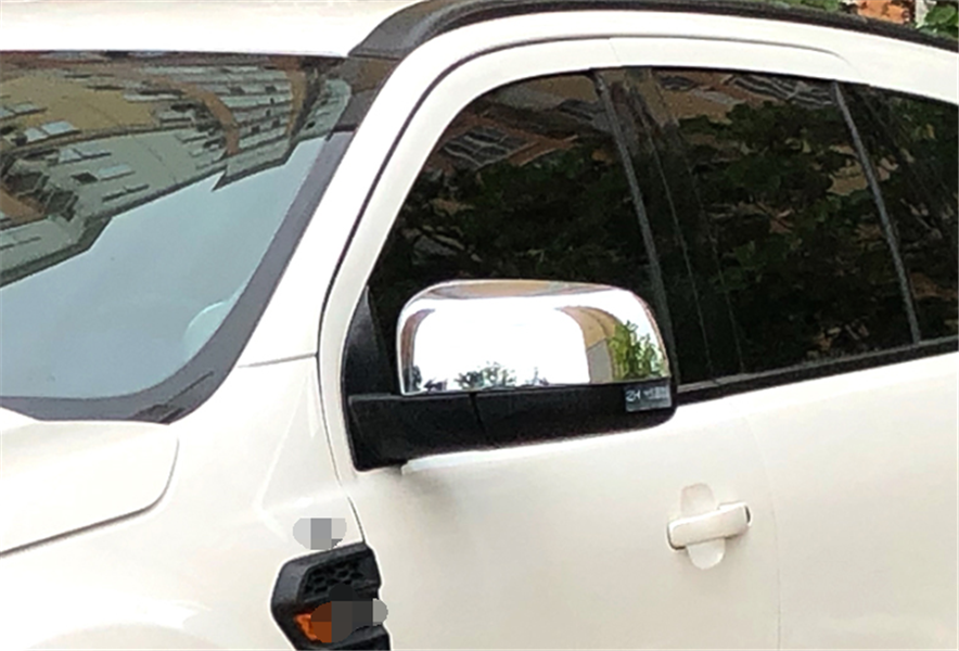 For Ford Ranger 20152019 2020 Chrome Exterior Rear View Mirror Cover Trim 2pcs eBay