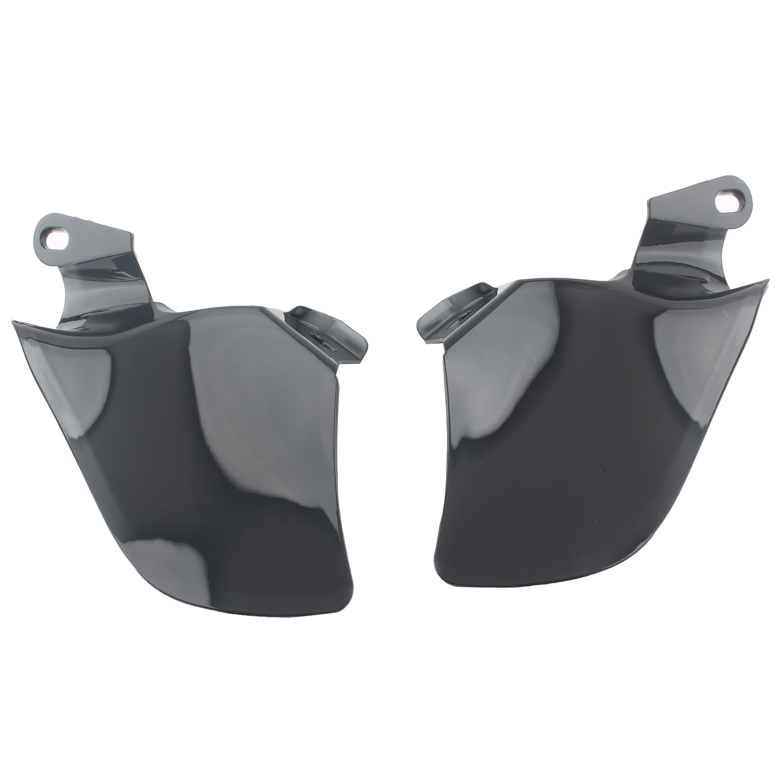 Black Mid-Frame Air Deflector Saddle Shields For Harley Softail FX & FL 2018-2023 (Except FXDRS)