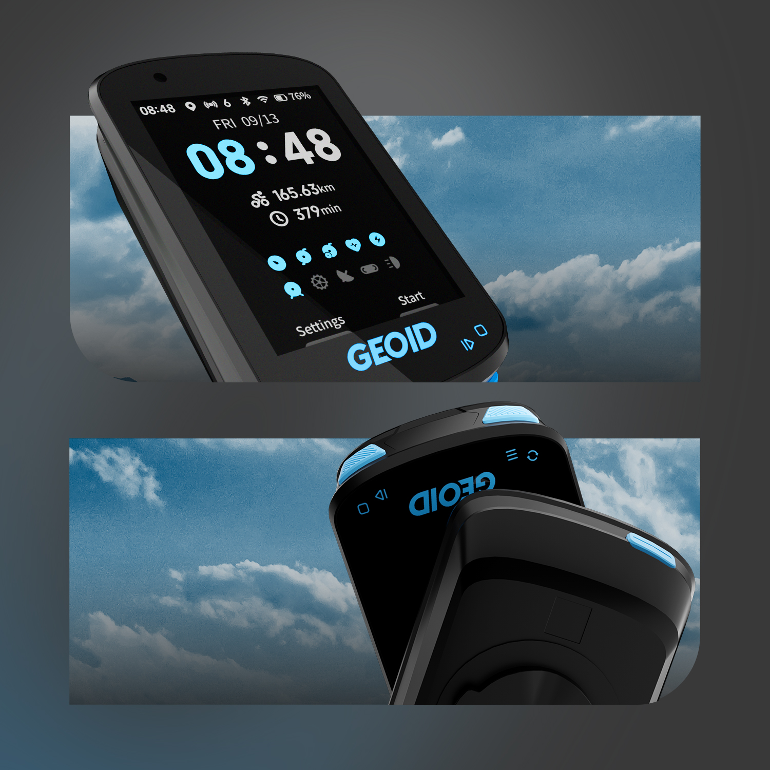 Geoid CC600 Fahrrad Computer Farbbildschirm Navigation GPS