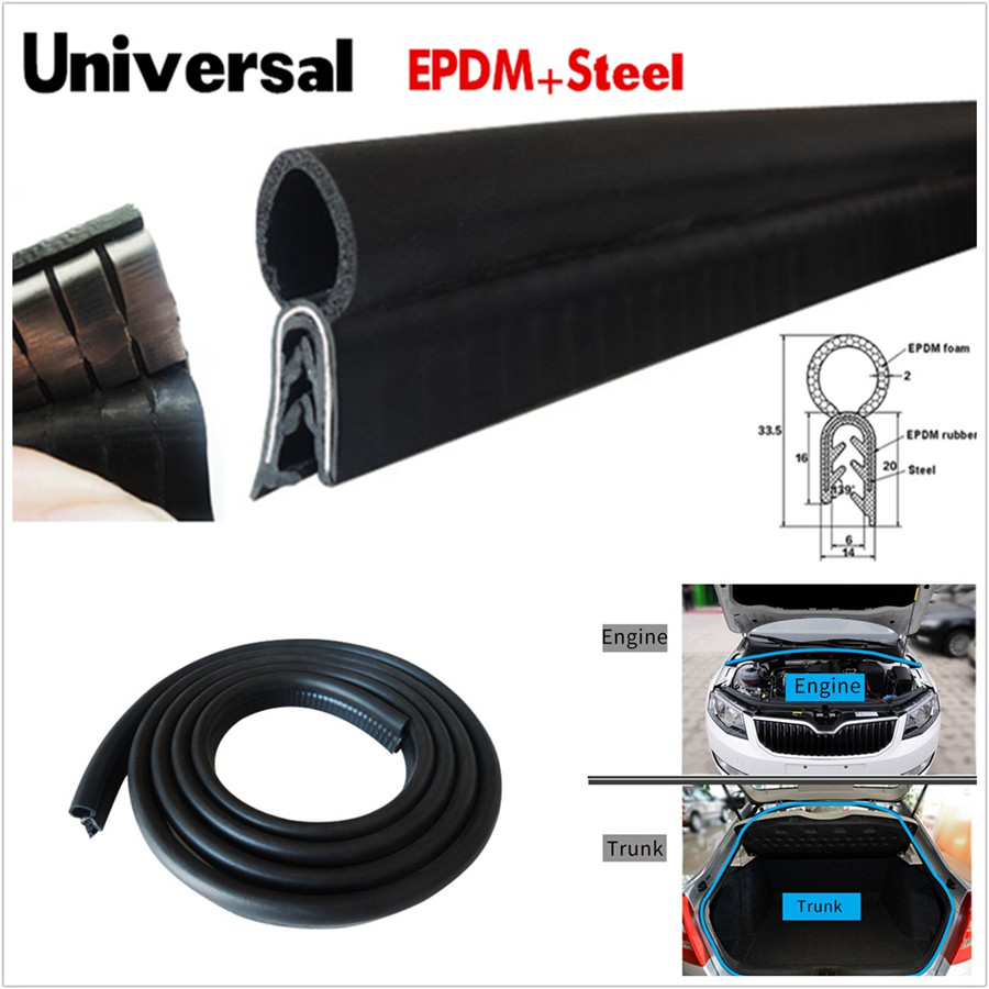 4M Waterproof Car Trunk Hood Edge Noise Insulation Seal Strip