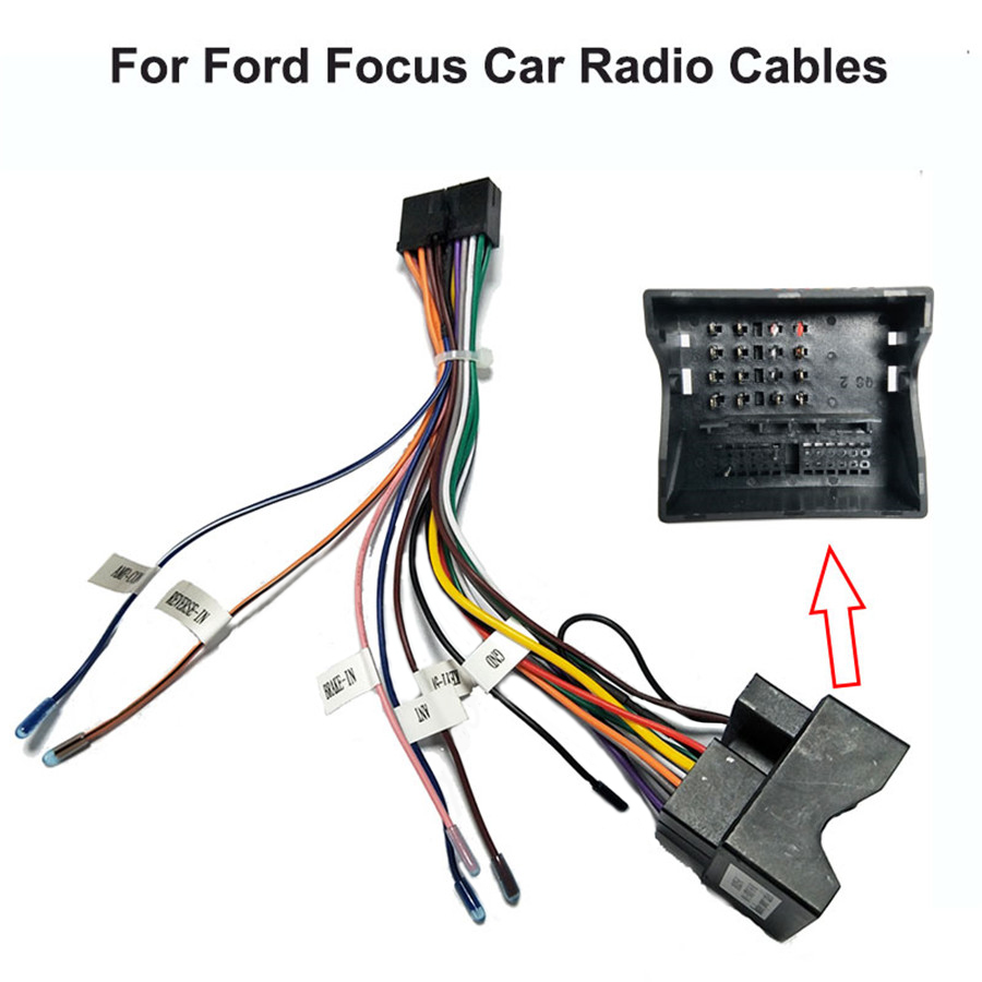 Car Stereo 20 PIN Wiring Harness Connector Adapter 1 or2din Power Cable