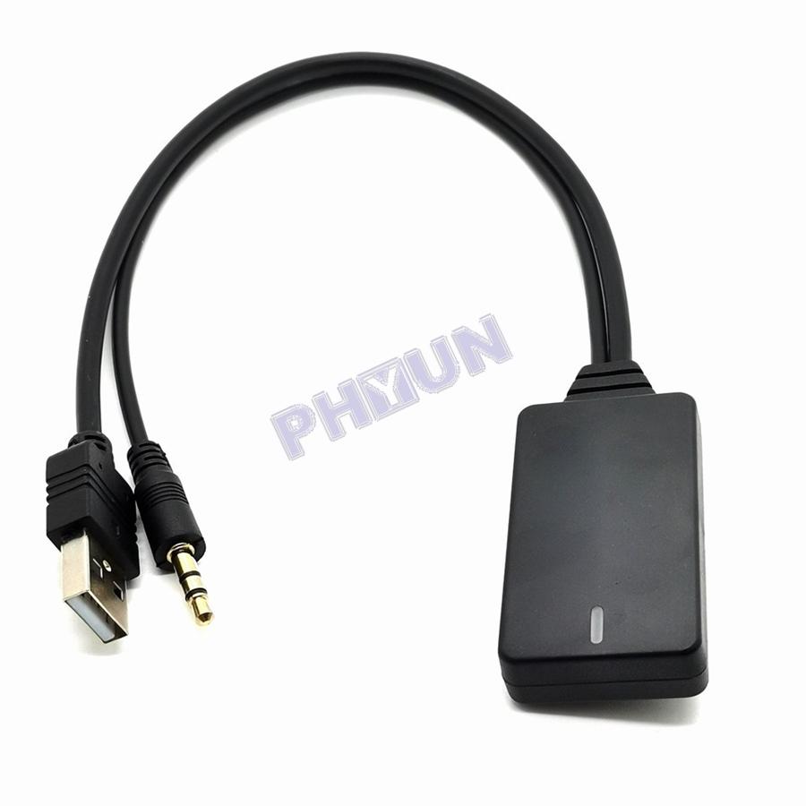 Wireless Car Bluetooth Adapter AUX USB Audio Music Cable For