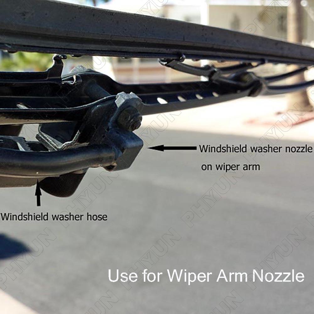Windshield Washer Sprayer Nozzles Kit For Chrysler Dodge Jeep Ram - 4 Meter Hose With Connectors & Tools