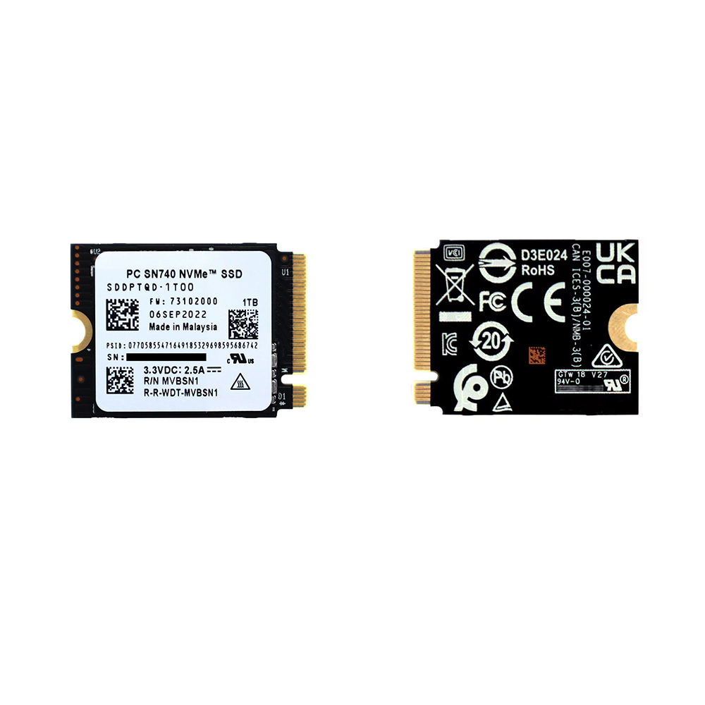 PC SN740 1TB M.2 2230 SSD NVMe PCIe 4.0 x4 For Steam Deck
