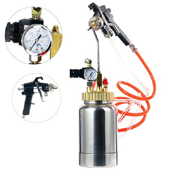 YaeTek 2L / 2 Quart Pressure Pot with Gun and Hose Paint and Body Spray