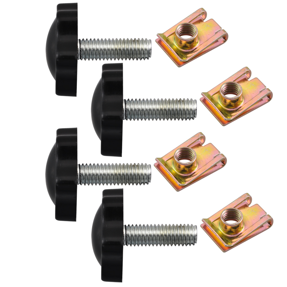 4Pcs Quick Release Saddlebag Installation Hardware Mount Bolts Screws