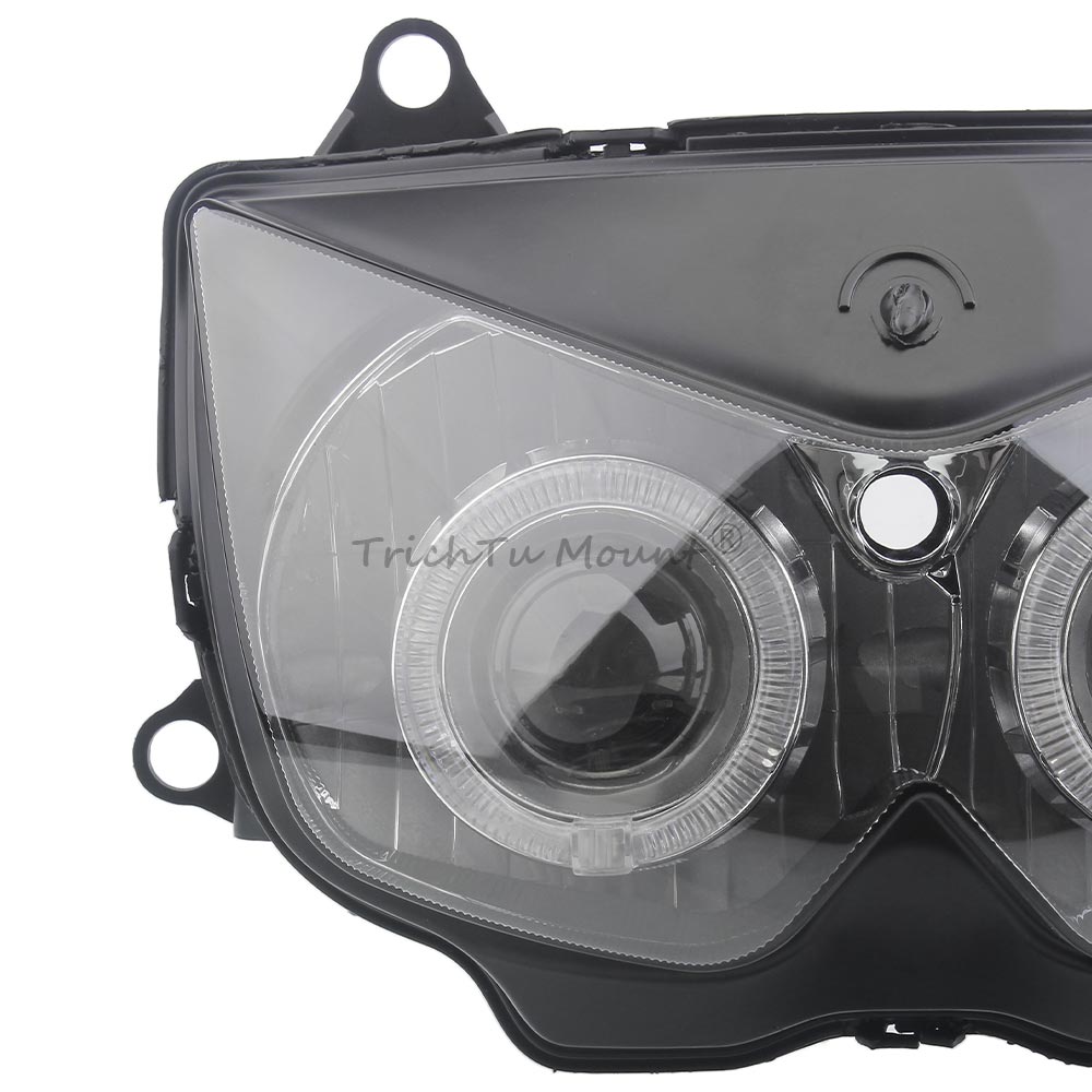 Red Devil White Angel Eye Headlight Fit For Kawasaki Z1000