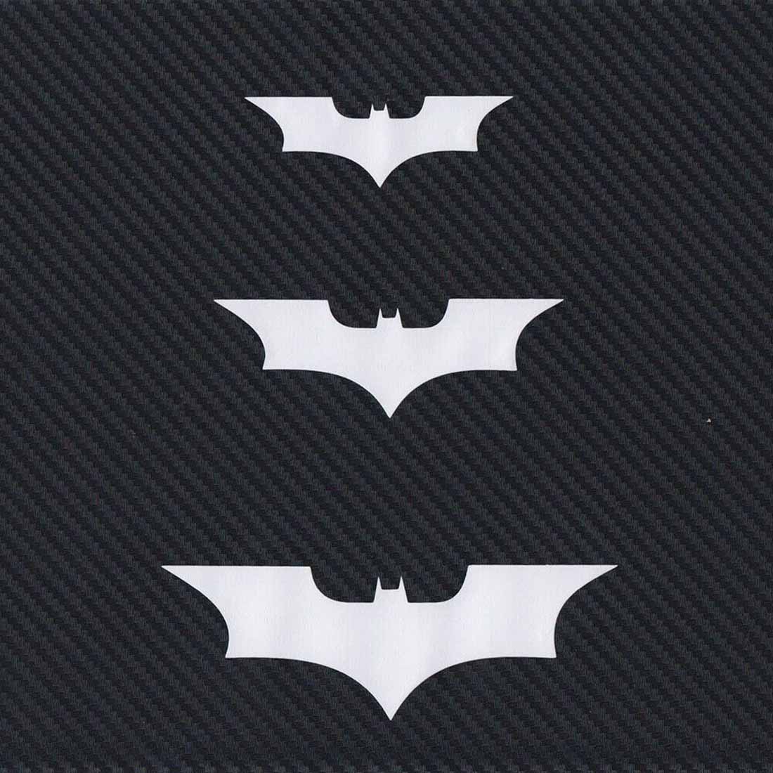 3x Car Batman Sticker Brake Tail Light Funny Decal Accessories Carbon