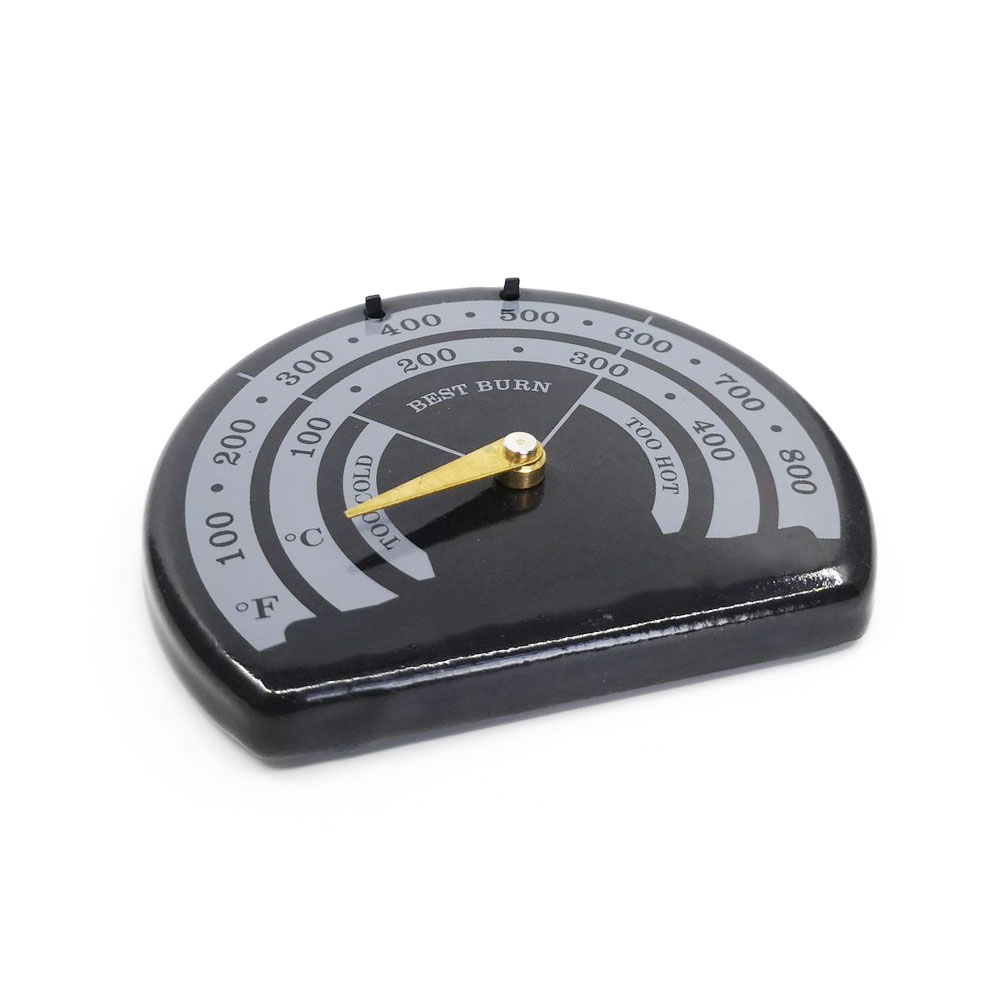 Fireplace Thermometer Wood Log Burning Stove Pipe Fire Flue Heater