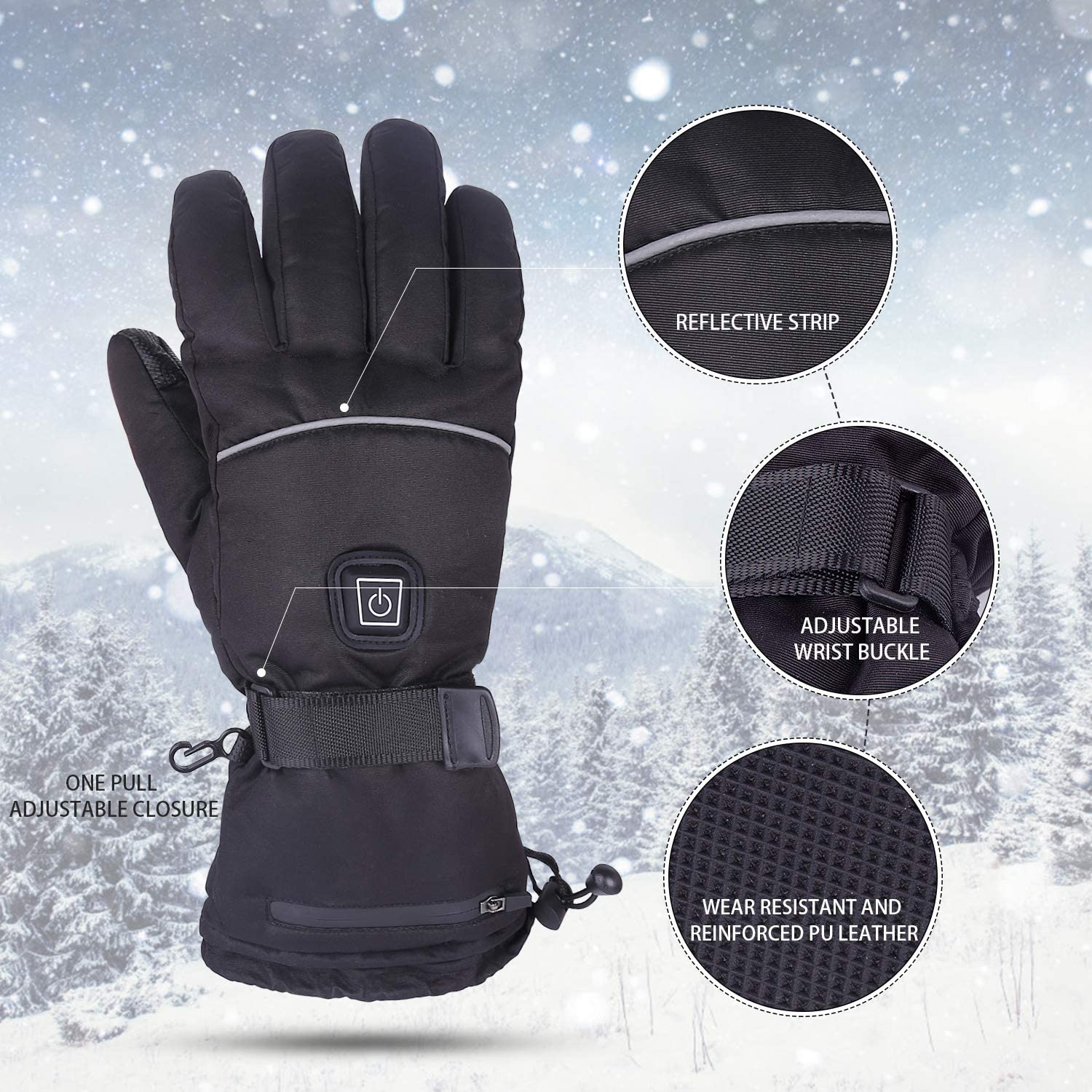 electric ski gloves