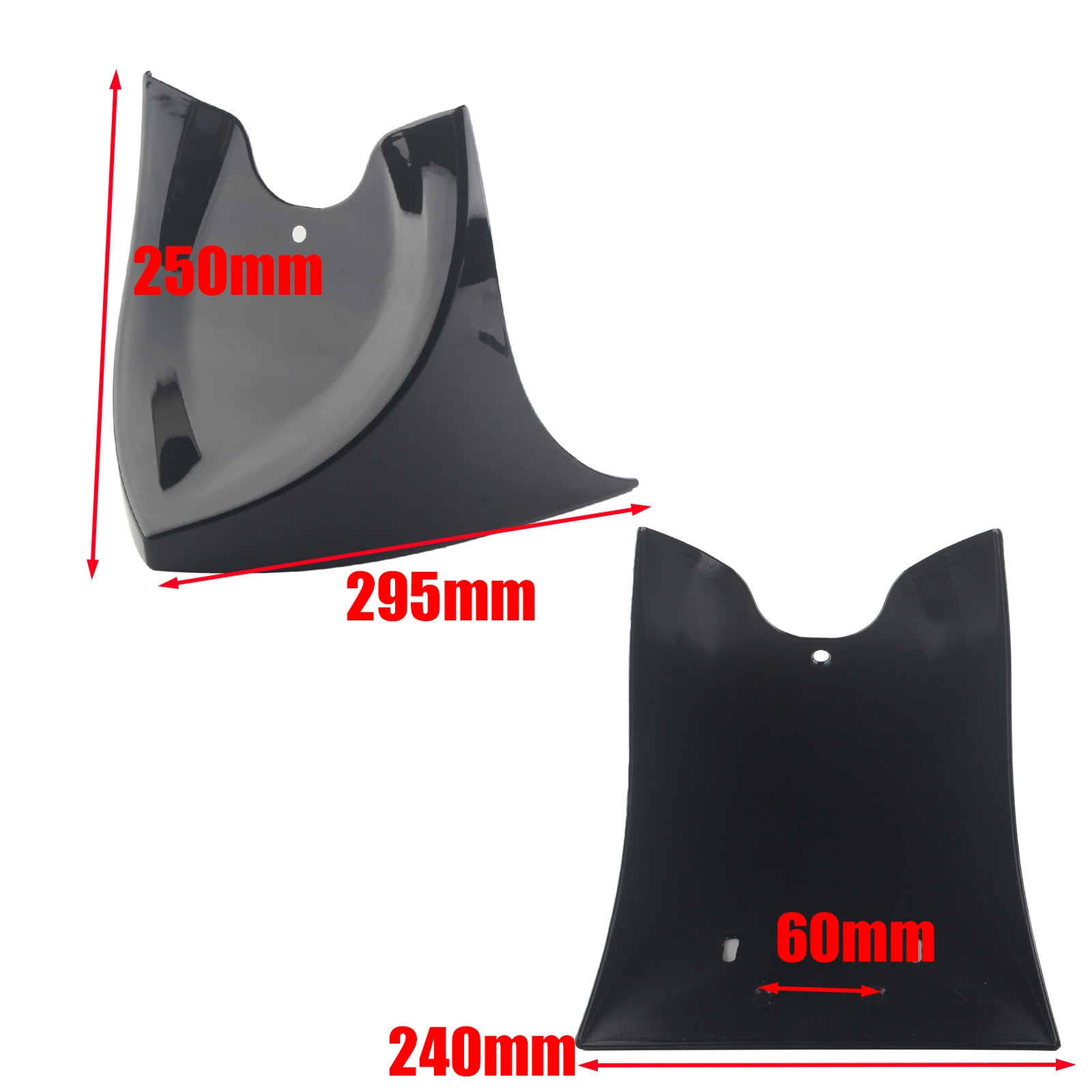 Vivid Black Front Chin Spoiler Fairing W/Bracket For Harley