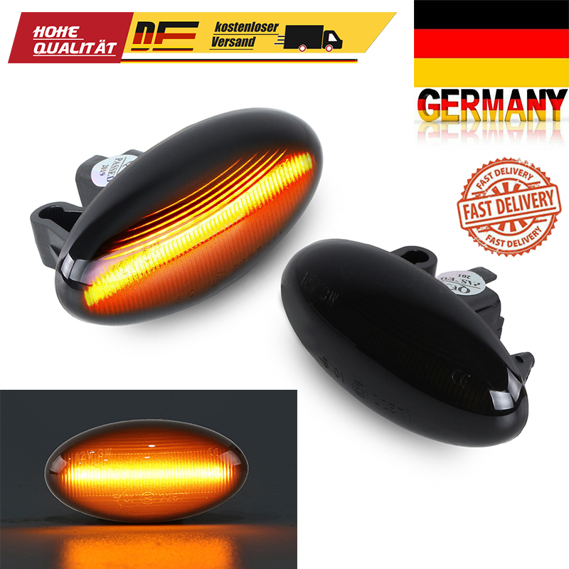 RECHTS PEUGEOT 1007 107 206 BJ 09-307 2x BLINKER WEIß LINKS CC BJ 98-206