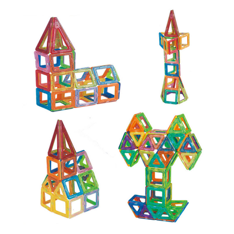 86x Magnetic Building Blocks Build Kit Toys Kid Playing Stacking Game Box Manual