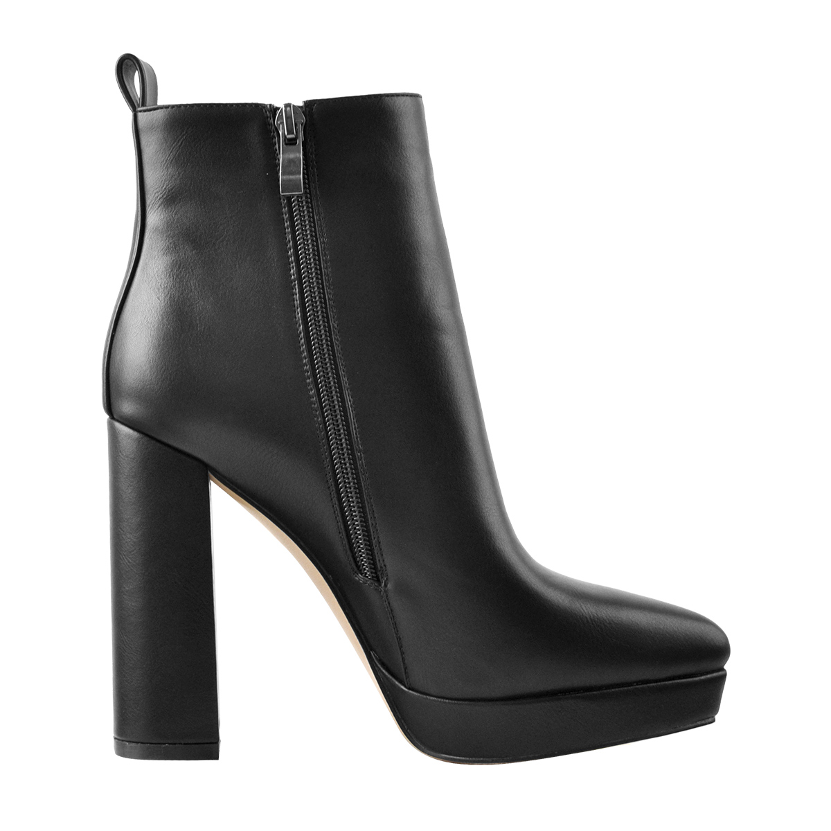 Onlymaker Women's Side zipper Ankle Boots Platform High Block Heels ...
