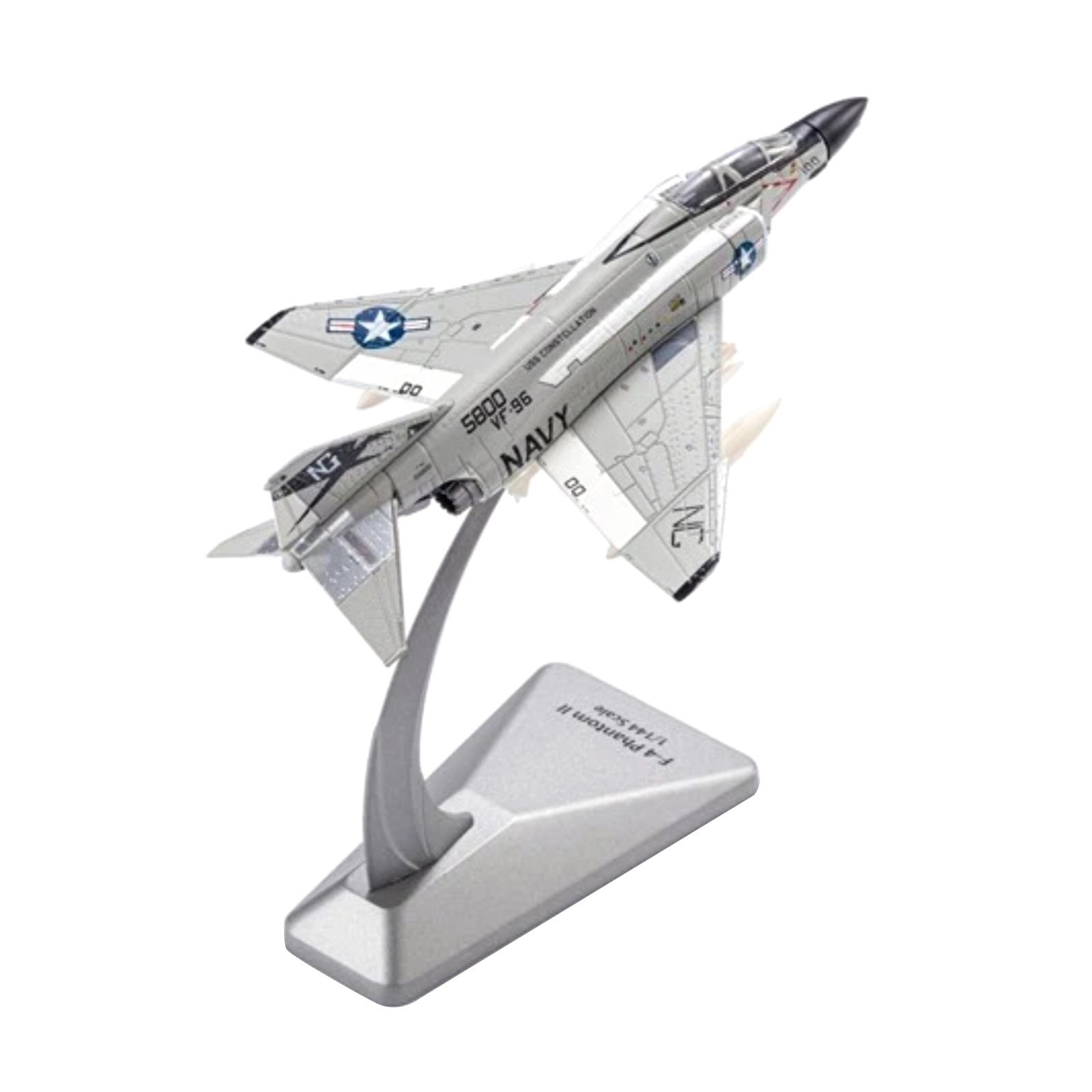 1PCS Brand New Diecast Alloy 1/144 Scale F-4 Phantom II Fighter