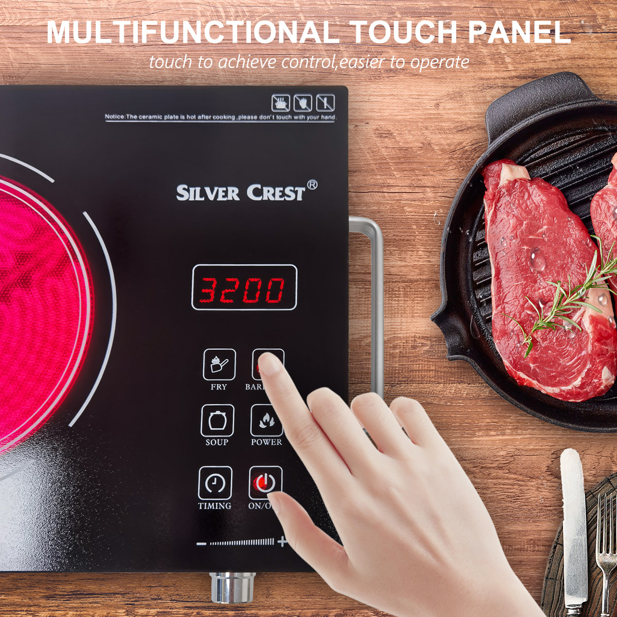 NEW 3500W Portable Induction Infrared Cooktop Countertop Burner Cooker