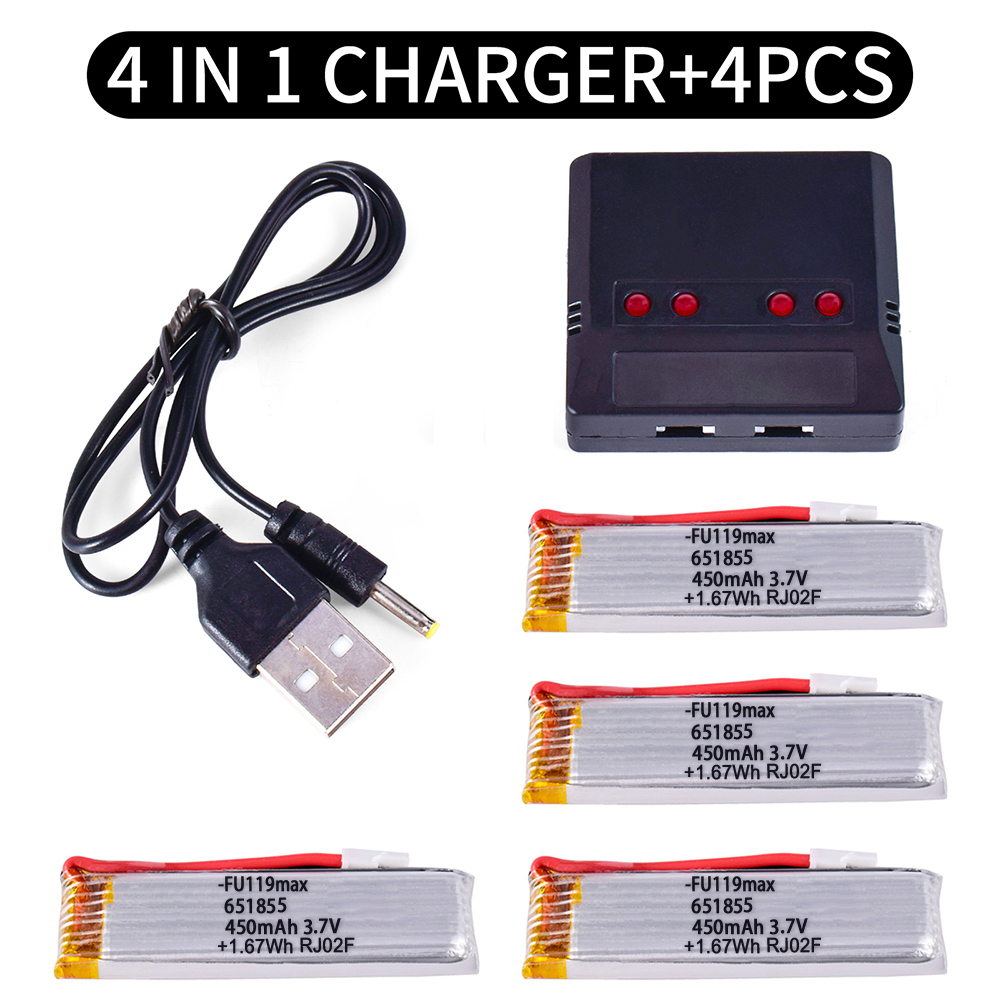 3.7V 450mAh Lipo Battery Battery for Wltoys K110 K110s