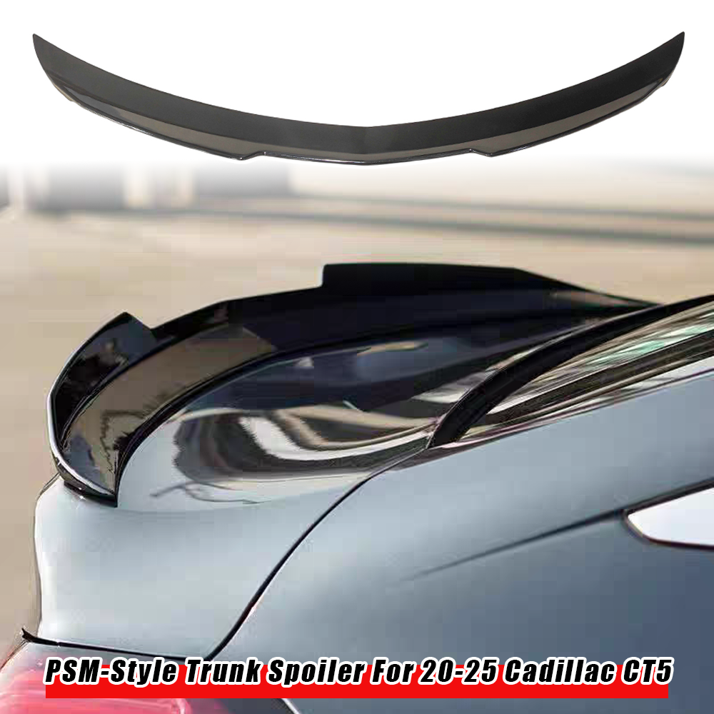 V2 PSM STYLE CARBON FIBER HIGHKICK TRUNK SPOILER FOR 2017-2024 ALFA