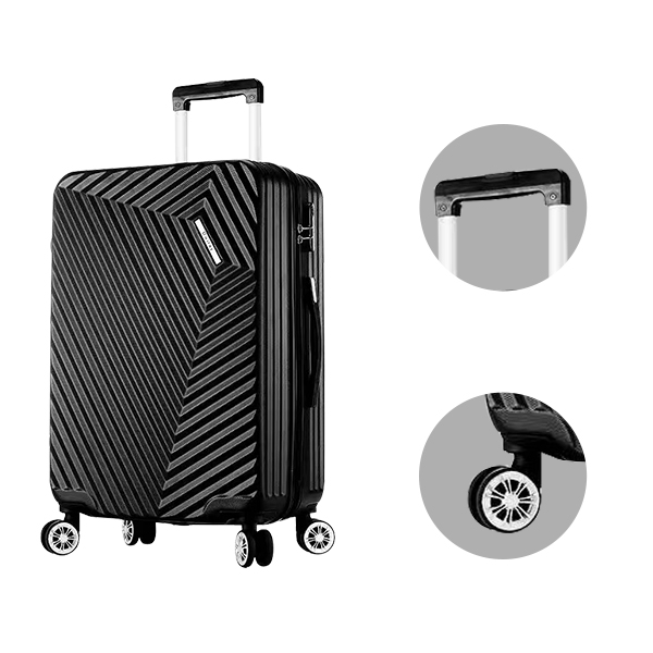 black suitcase