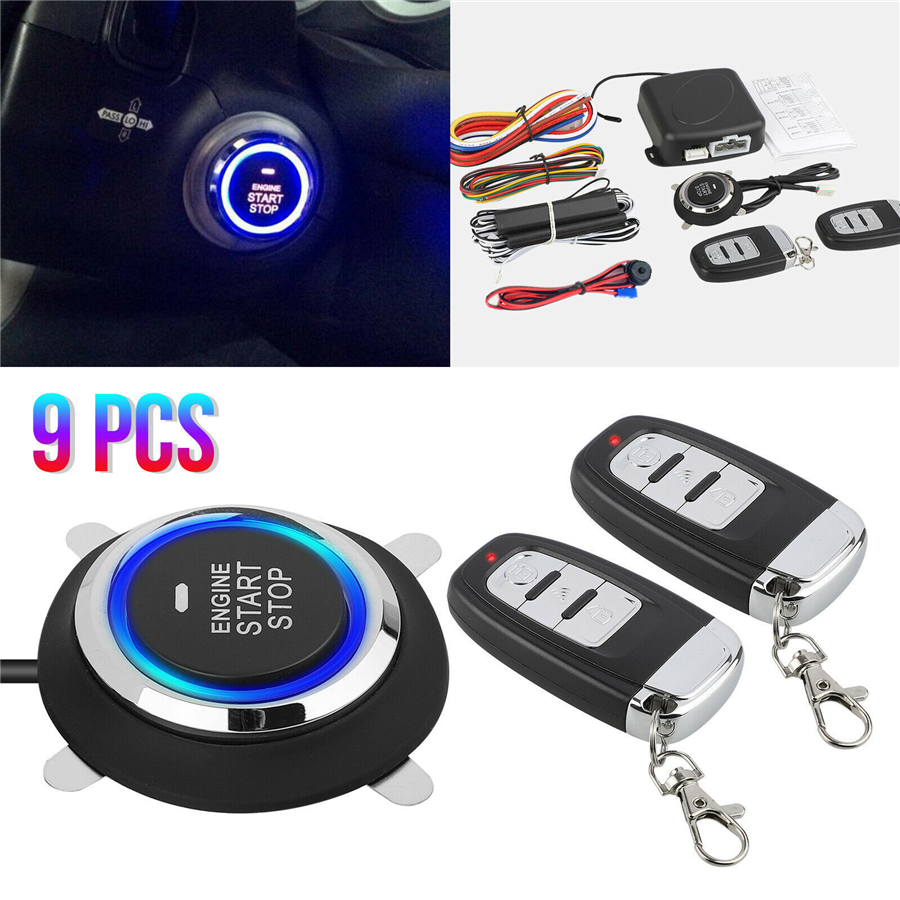 Car Start Push Button Remote Starter Keyless Entry Kit For ...