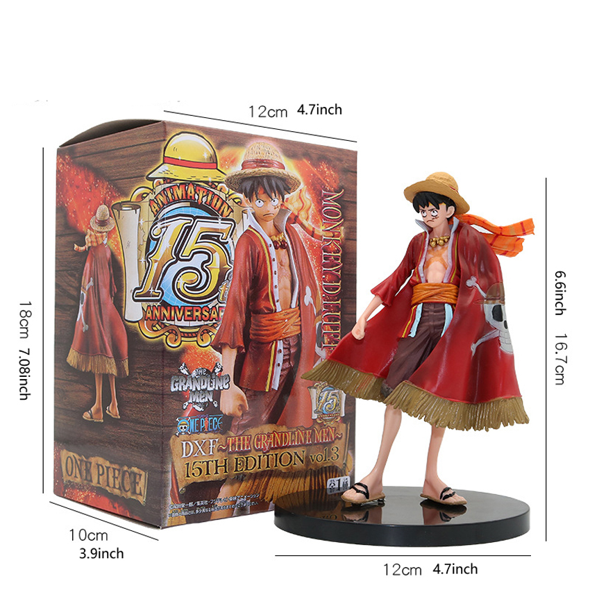 Luffy Gifts PVC Toy Comics With Box 6.5/" Anime Figure Model One Piece Monkey D