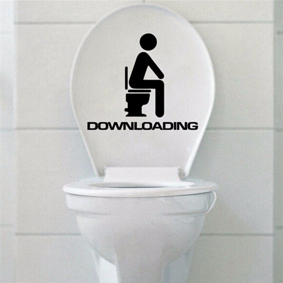 The Best Seat In The House Quote Funny Toilet Stickers Bathroom Decals Sticker Home Decor Free