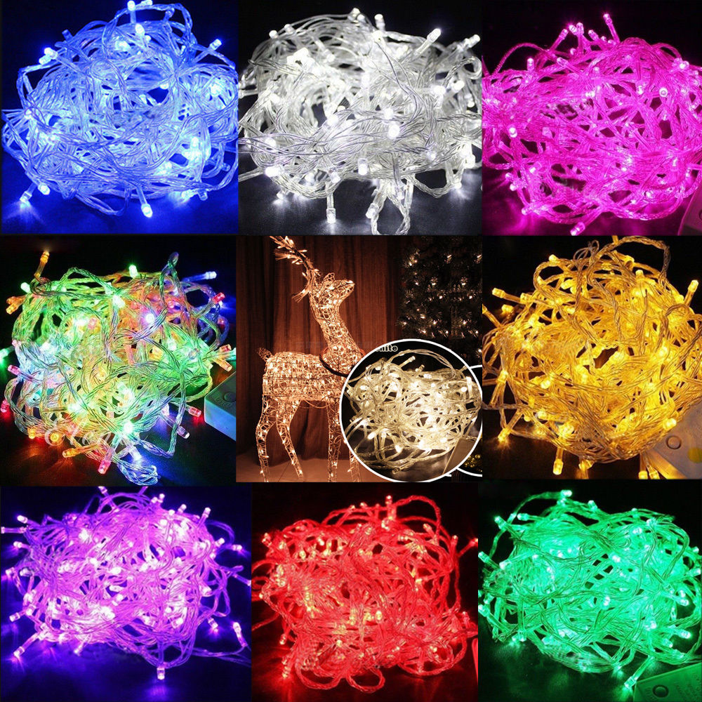 10m 100 LED Christmas Xmas Party Indoor Outdoor Fairy String Lights