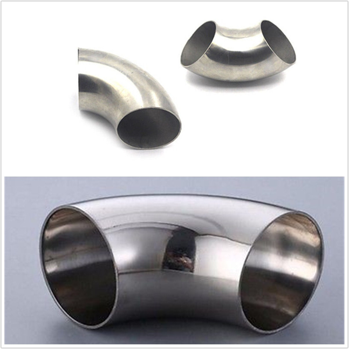 Exhaust 2 Inch//51mm Stainless Steel Elbow Fitting 90° Pipe Tube Bend Pro For Car