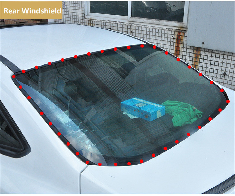 Auto-Windschutzscheiben-Gummidichtung, vordere hintere  Windschutzscheiben-Schiebedach-Dichtungsstreifen staubdichter  Dichtungsstreifen für