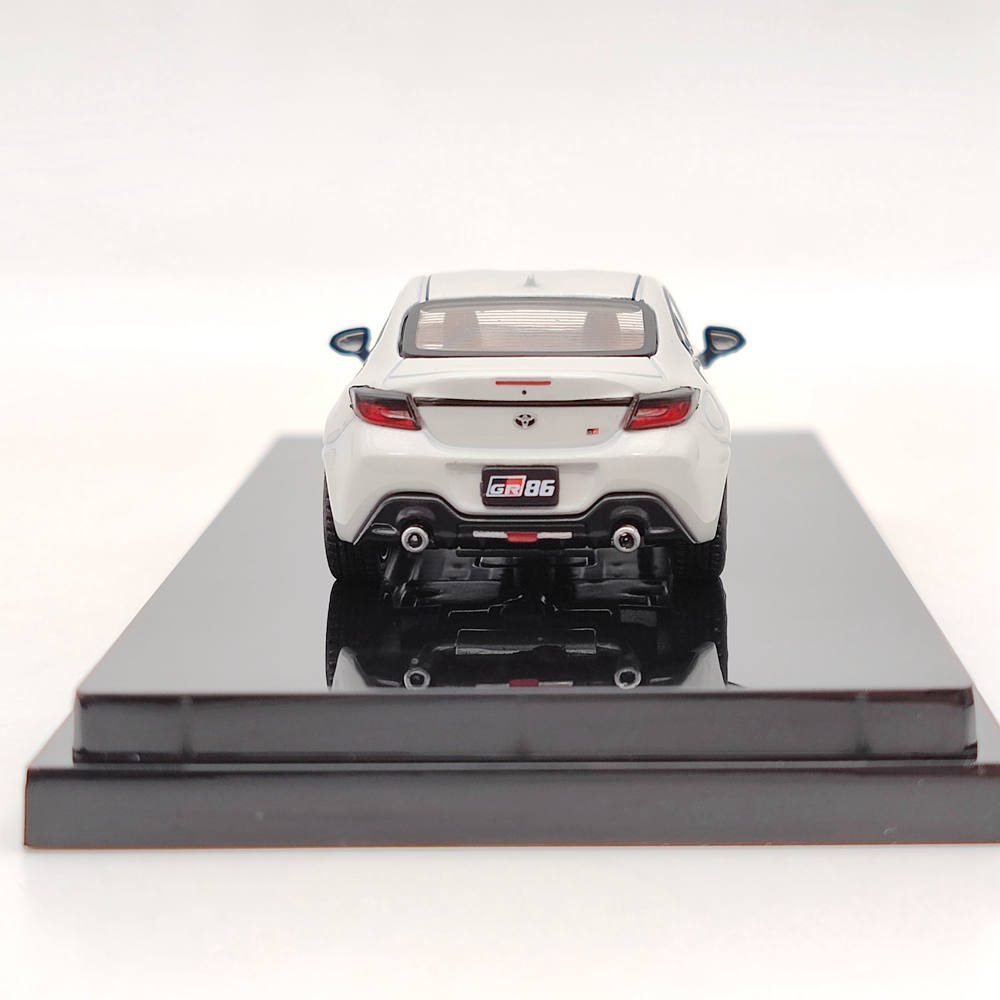 トヨタ GR86 ホワイトミニカー Hobby Japan 1/64 TOYOTA GR86 RZ 3BA-ZN8 White Diecast Model
