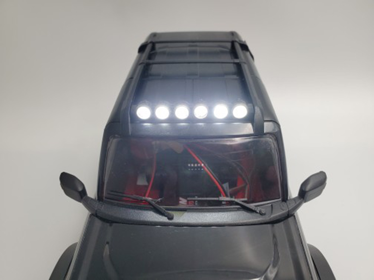 Barra LED Luminosa Per Tetto Auto Modellismo 1:10 - Kit Lampada Per Traxxas TRX4 Bronco Defender