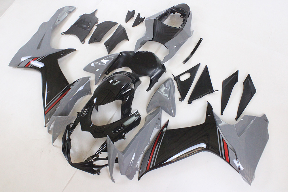GSXR600/1000用TOKICO　TYPE-C (フロント)2セット FT Injection Gray Black Fairing Fit for 2011-2025 GSXR 600