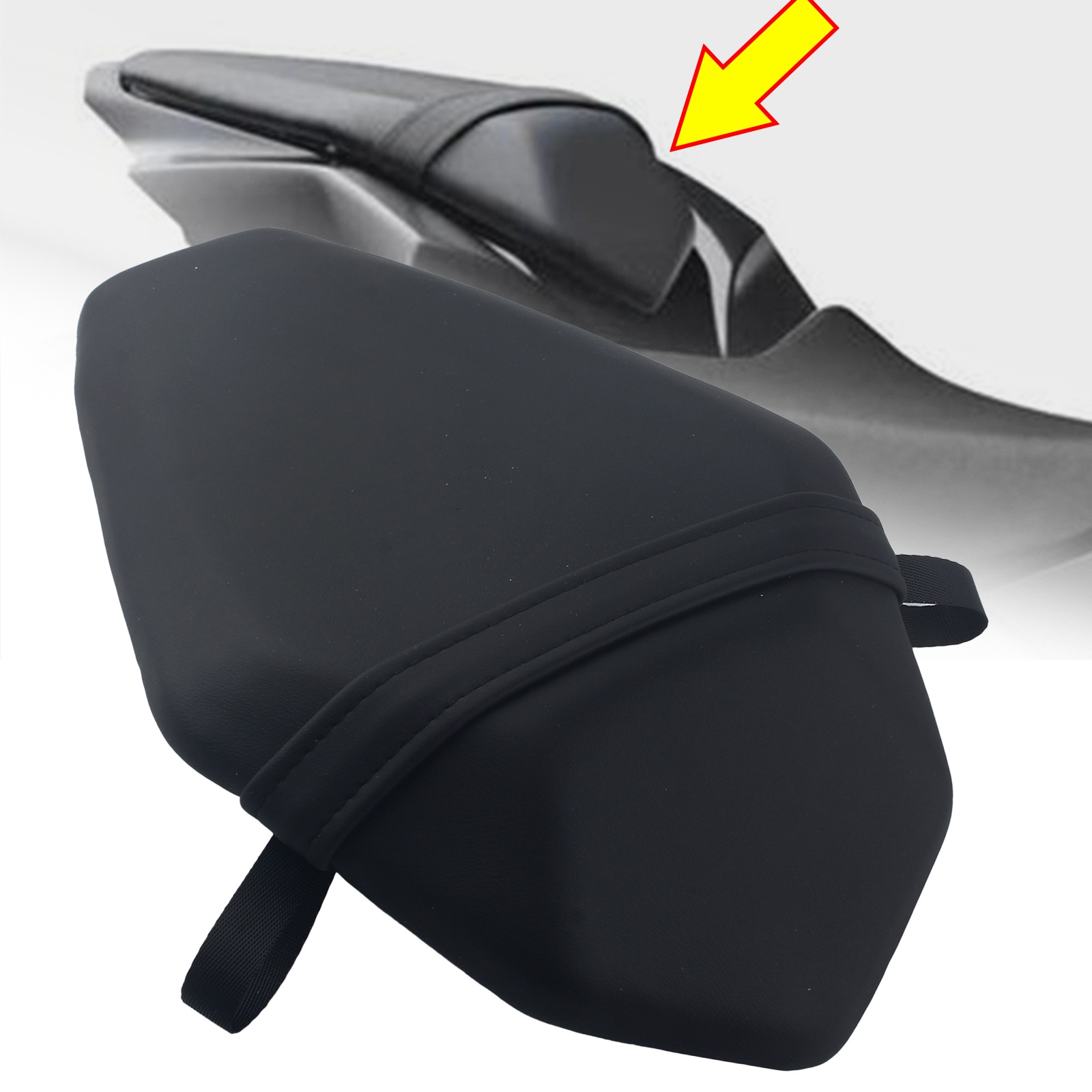 Black Rear Passenger Seat For Kawasaki Ninja ZX-10R 2016-20 ZD1R