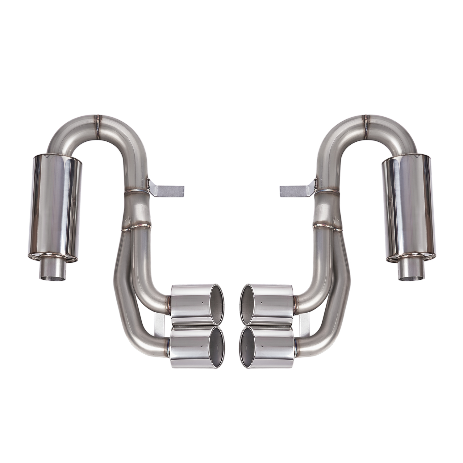 For 97-04 Corvette C5/Z06 5.7L LS Stainless Catback Exhaust Quad