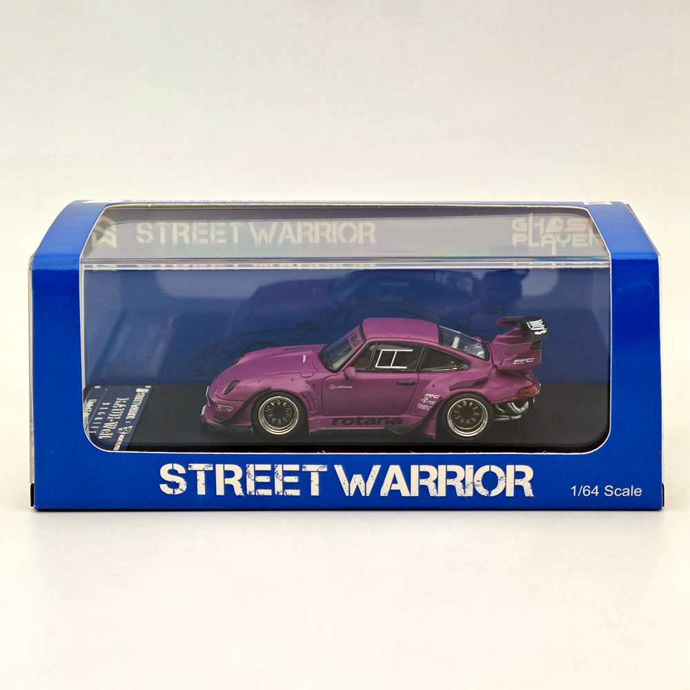 Street WARRIOR 1:64 Porsche RWB 993 Rotana Purple Diecast