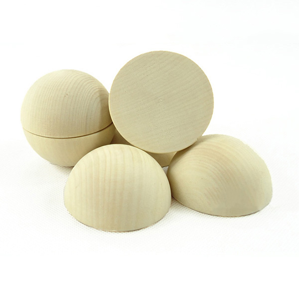 Natural Wooden Half Balls Craft Spheres Wood Semicircle 1060mm Semi