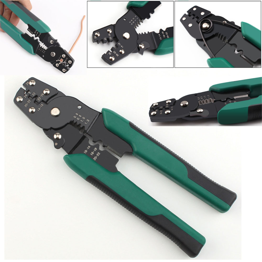 Crimping Pliers Cutting Wires Cables Terminals Crimpper Stripper Hand Tool