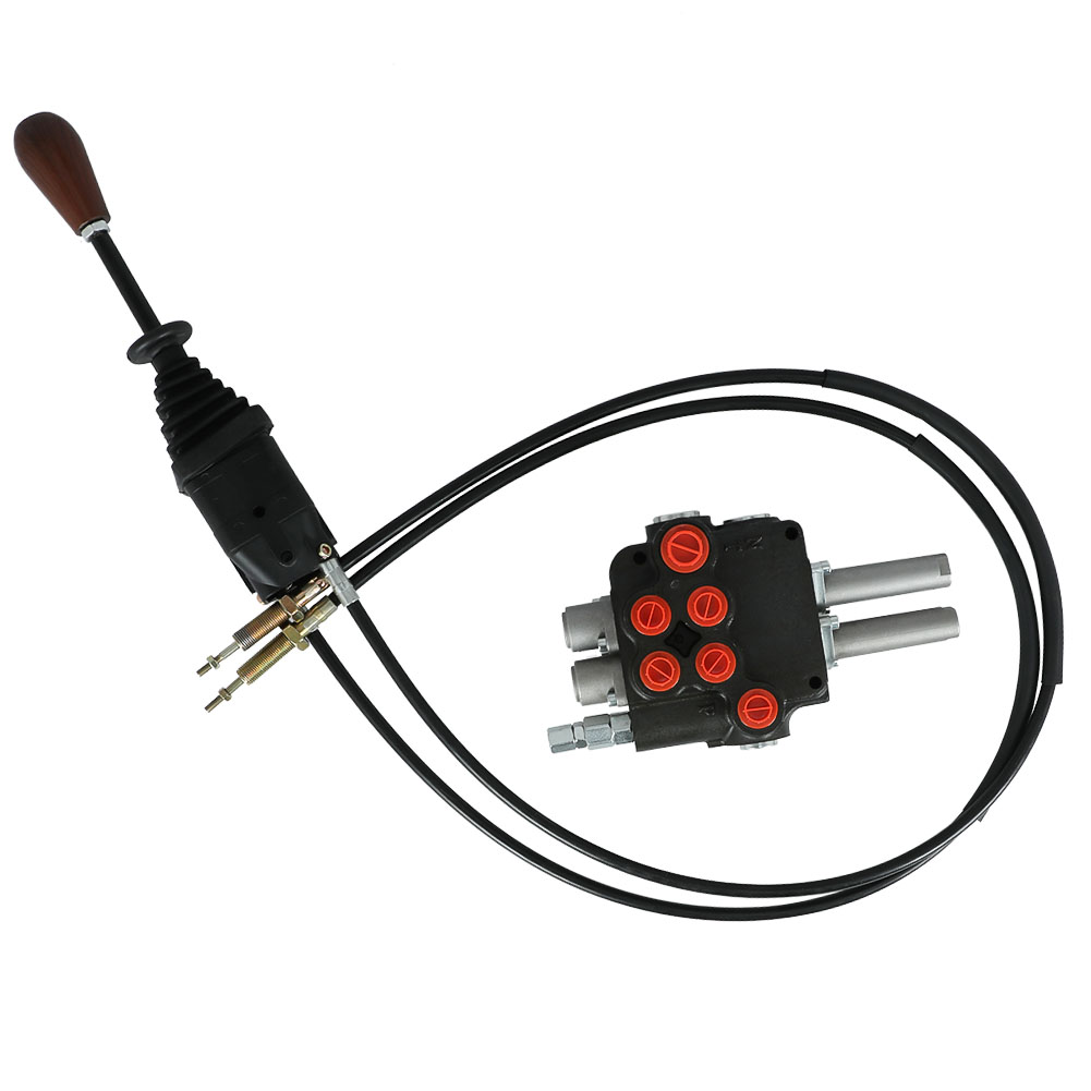 Remote Control Valve Kit 2 Spool Valve 80lpm/ 21gpm + Cables