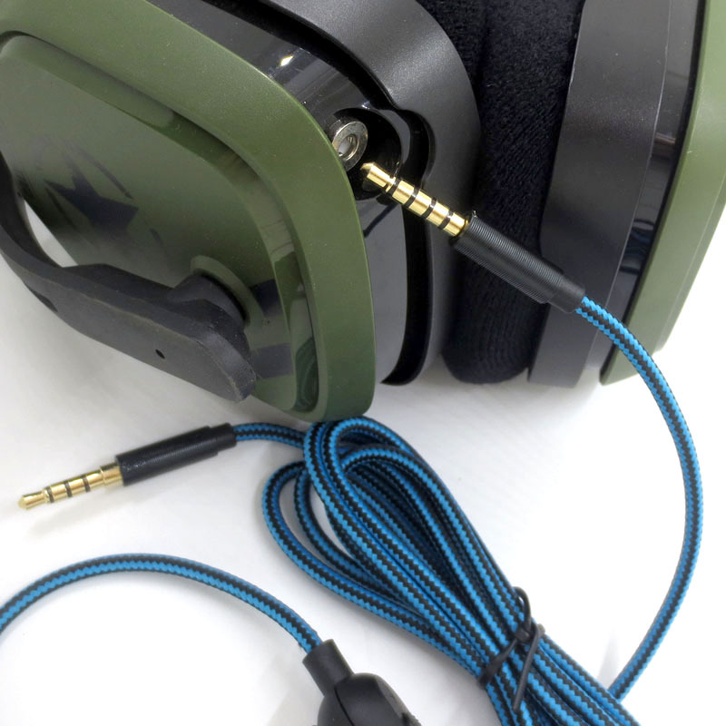 Audiokabel für Logitech Astro A10 A40 A30 A50 Head-Gaming-Headset mit Tuning zum Anschließen an Controller, Smartphone und Mixamp für PCs und Macs mit 3,5-mm-Buchsen
