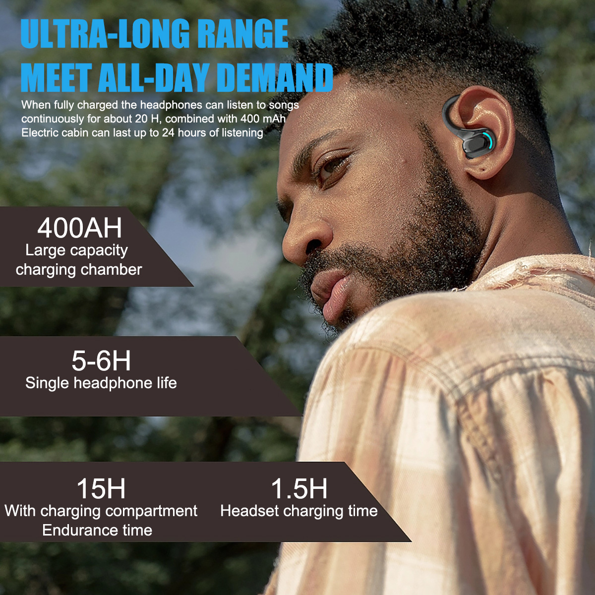 TWS Bluetooth 5.0 Headset Wireless Earphones Earbuds Sports Stereo Headphones
