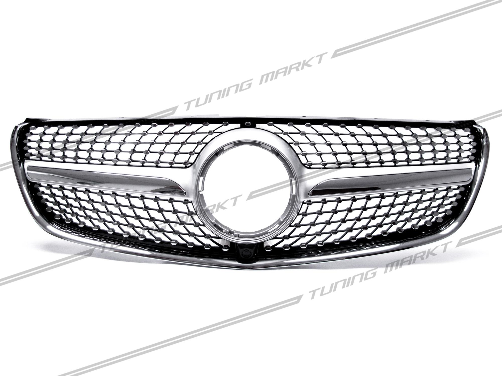 Silber Kühlergrill Front Grill für Mercedes Benz V Klasse W447 V250 V260  14-19