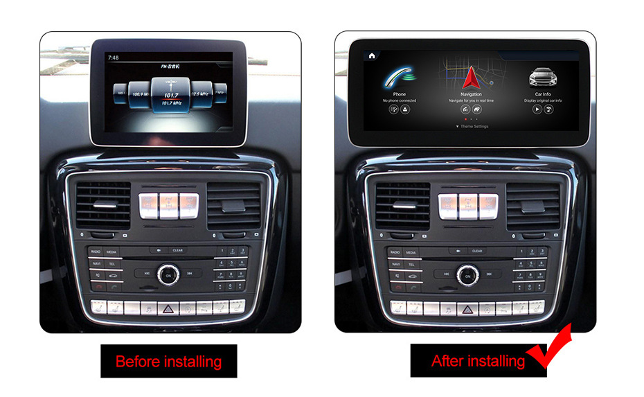 Android 13 Car GPS Head Unit Screen stereo for Mercedes Benz G G63