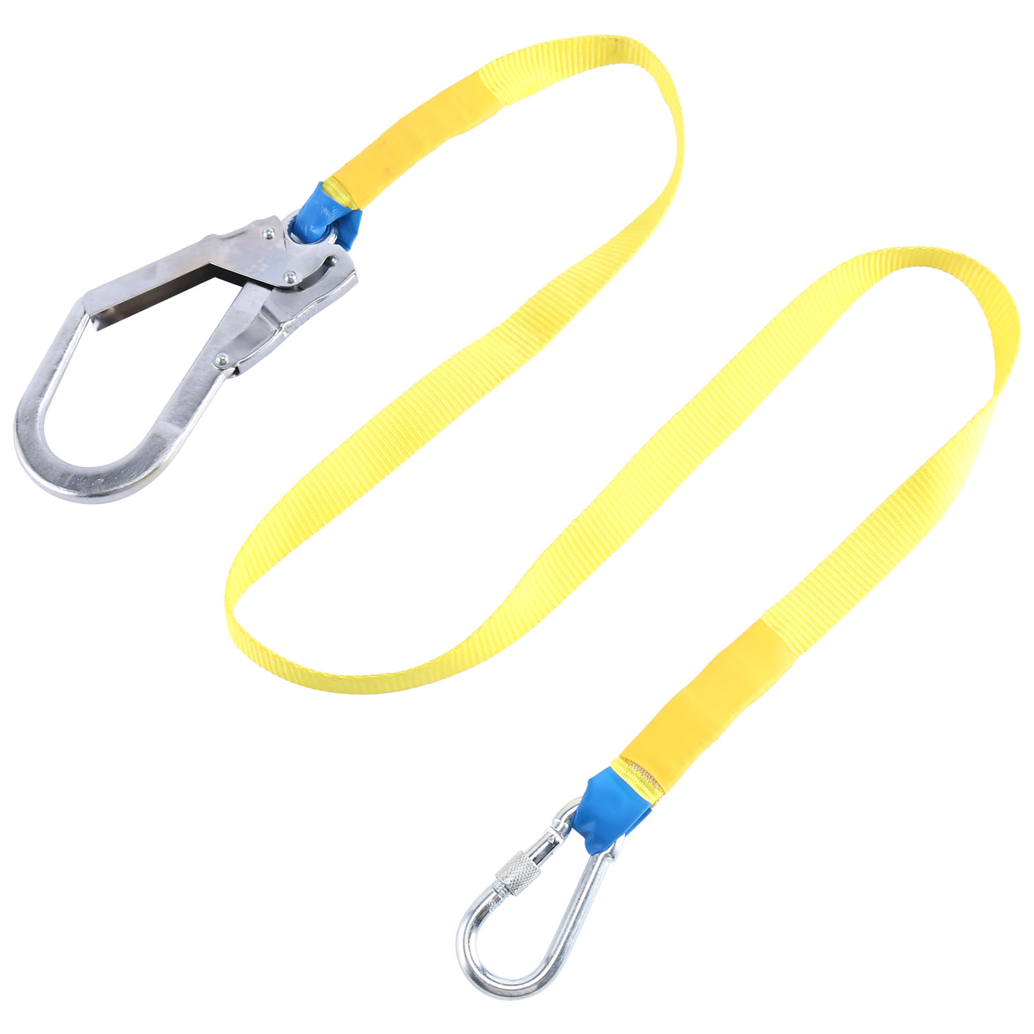 Climbing Harness Belt Safe Lanyard Fall Protection with Carabiner Hook