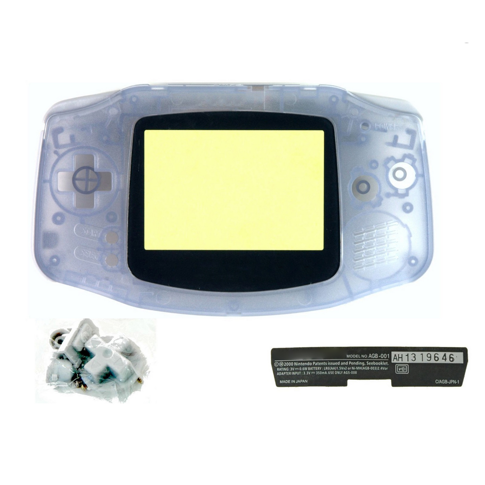 Replacement Transparent Full Housing Shell Case Pack for Gameboy