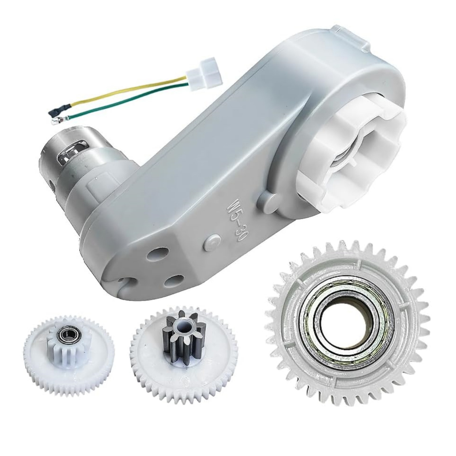 RS775 Motor Gearbox Side View