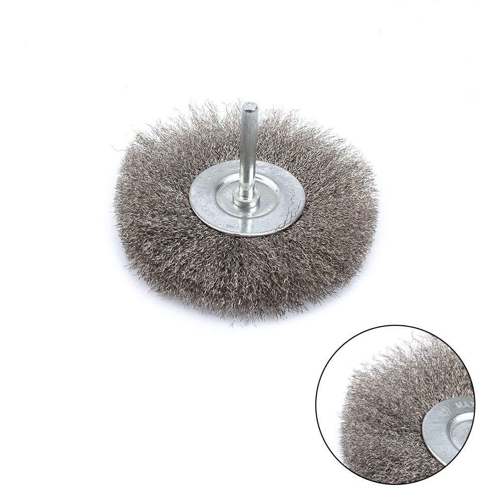 5 Pcs of 2 Crimped Stainless Steel Wire Wheel Brushes 1//4 Shank Die Grinder