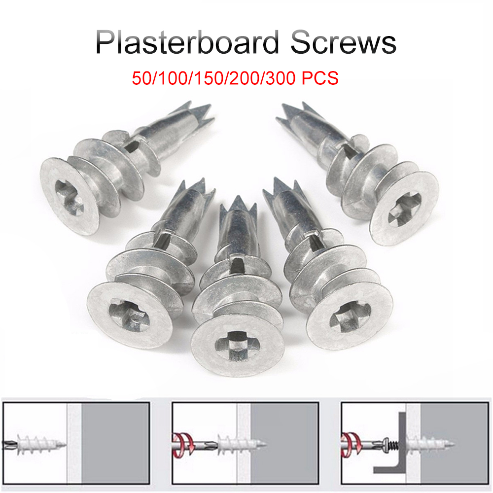 Plasterboard Fixing Self Drill Cavity Wall Speed Anchor Scews 50//100//150//200//300