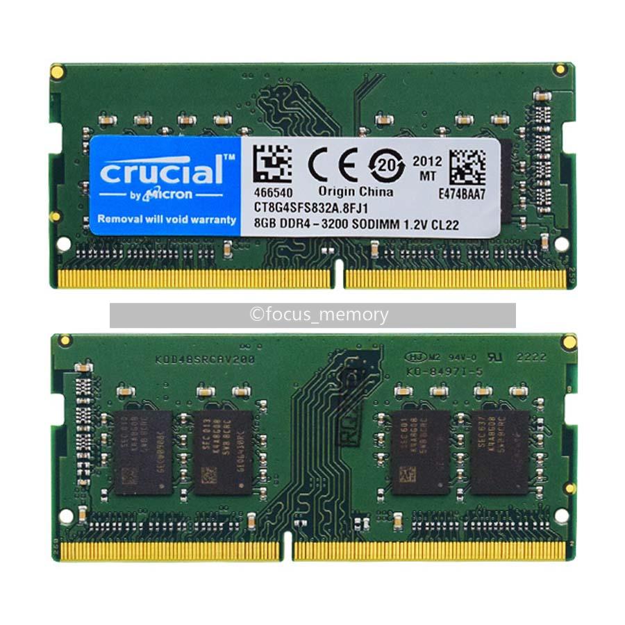 Crucial 16 GB (2 x 8GB) Ram DDR4 3200MHz PC4-25600 SO-DIMM Laptop