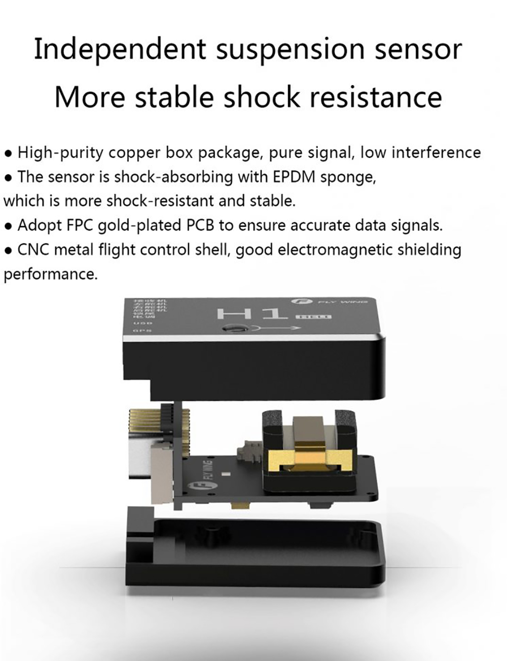 H1GPSジャイロセット H1GPSジャイロセット Fly Wing H1-FC GNSS搭載