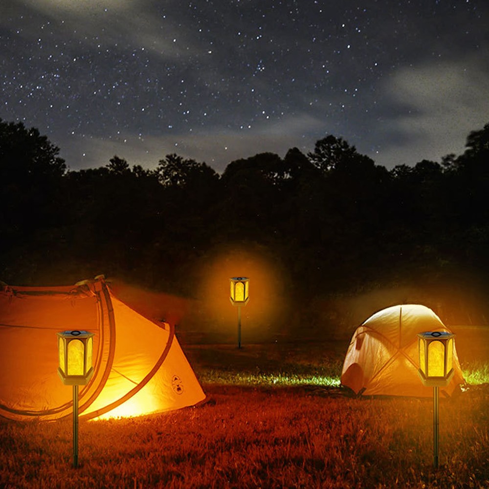 LED Solar Flame Light Gartenhof Rasenlampe Wasserdicht